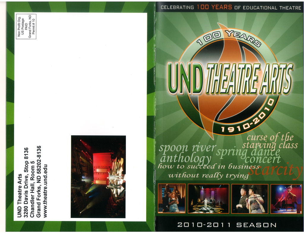2010-11 Season Brochure Front & Back Cover