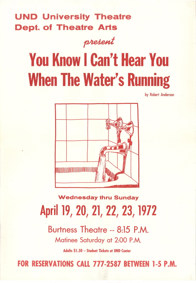 1972 You Know I Can't Hear You When The Water's Running