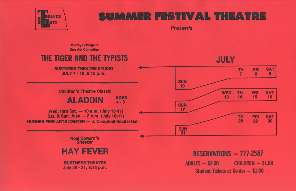 1977 Summer Festival Theatre