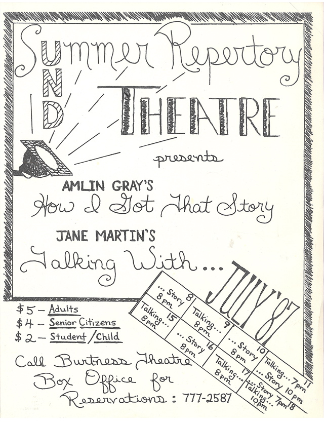 1987 UND Summer Repertory Theatre