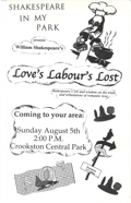 2001 Love's
                Labour's Lost, Crookston