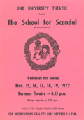 1972 The
                School for Scandal