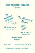 1973 UND
                Summer Theatre Presents