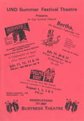 1974 Summer
                Festival Theatre
