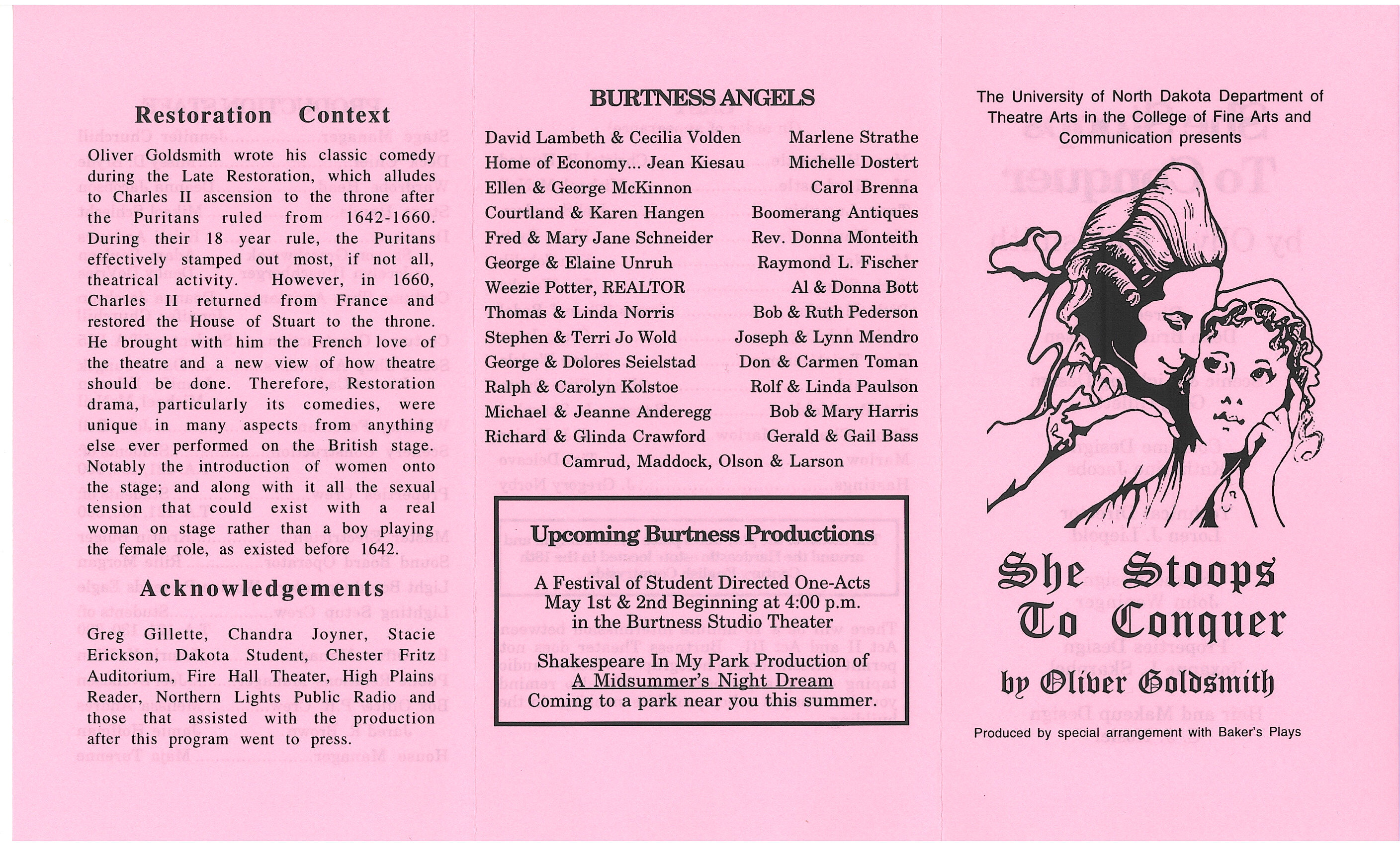 1996-97 She Stoops Program p.1