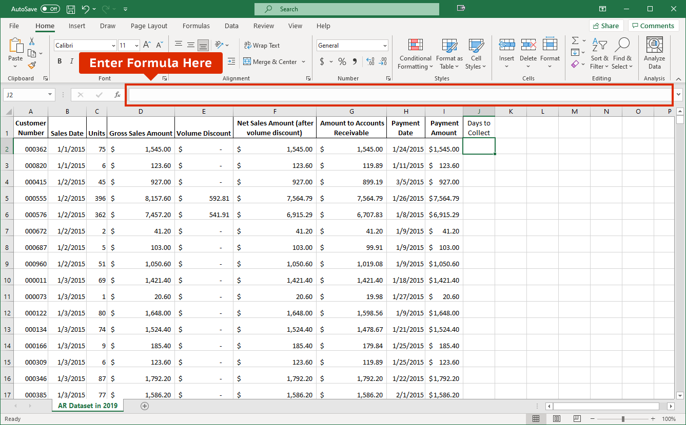 Screenshot of formula bar in the spreadsheet.